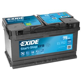 Akumulator Exide efb EL752 75Ah D+ 730A(EN) 315x175x175 EFB