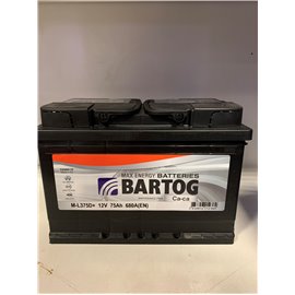 Akumulator Bartog M-L375D+ 75Ah D+ 680A(EN) 278x175x190